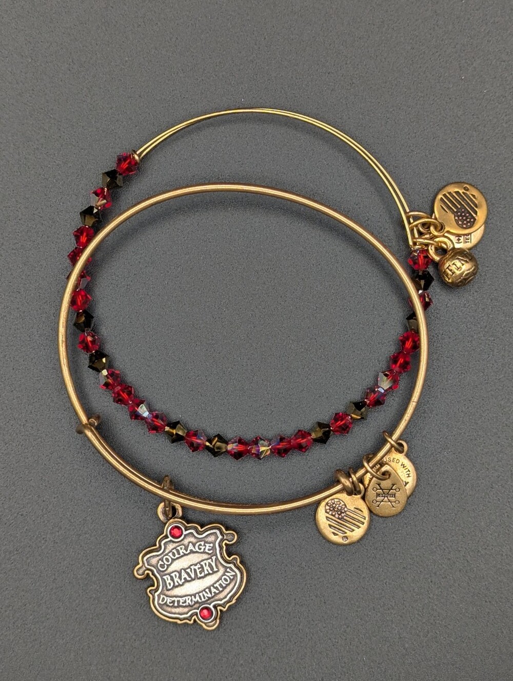 Alex and Ani Harry Potter Gryffindor House Set of 2 Bangle Bracelets